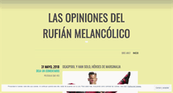 Desktop Screenshot of elrufianmelancolico.com
