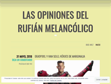 Tablet Screenshot of elrufianmelancolico.com